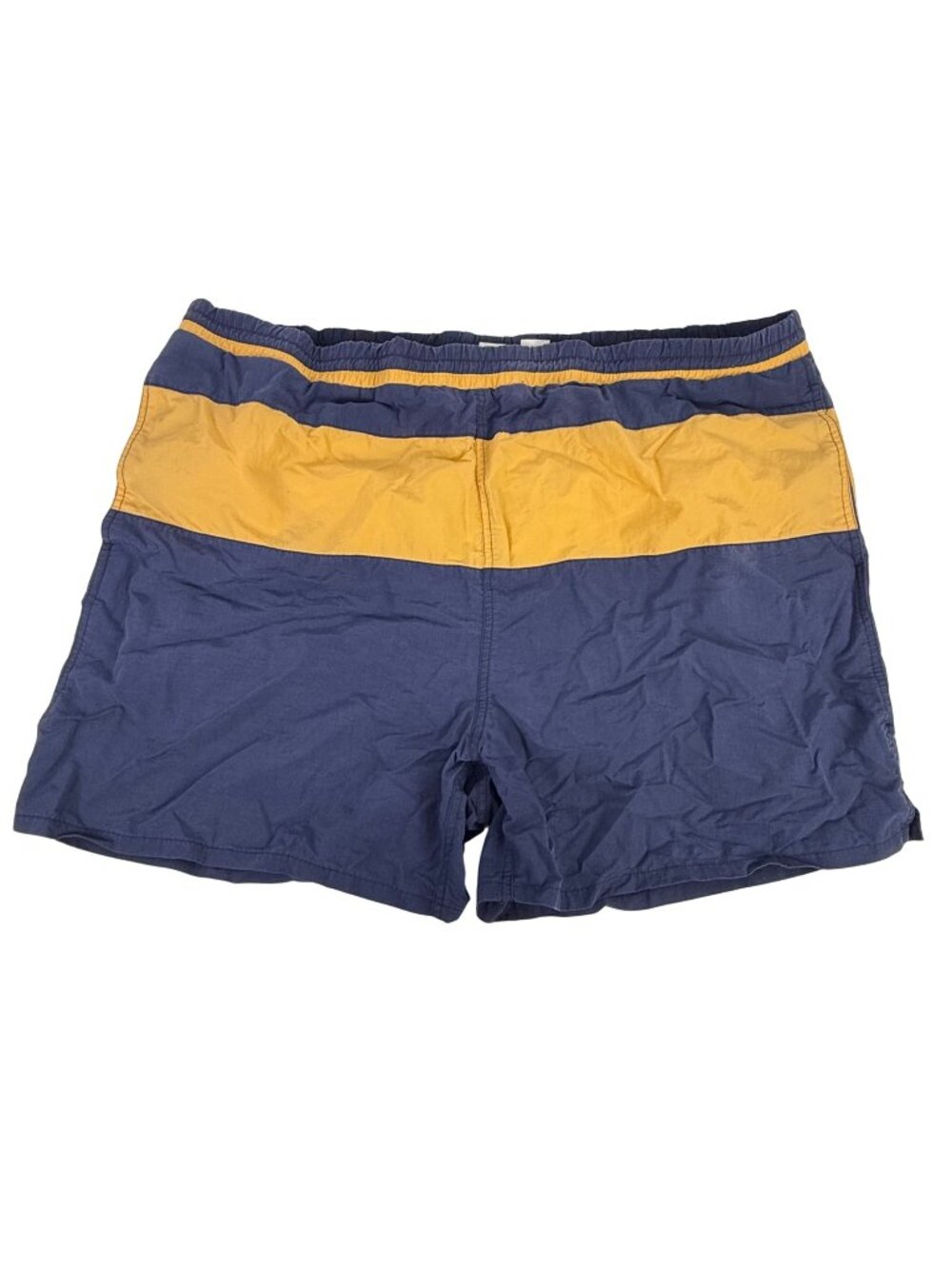 Pro Spirit Men's Color-Block Swim Trunks Navy/Gold Size XL